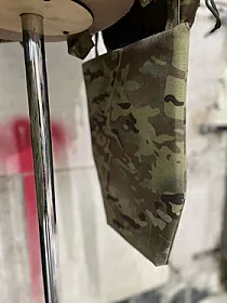 Протиосколковий фартух-напашник із балістичним пакетом 1 клас захисту розмір L мультикам