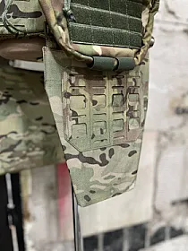 Протиосколковий фартух-напашник із балістичним пакетом 2 клас захисту розмір S 270х215 мультикам