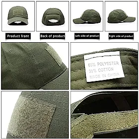 Тактична кепка для ЗСУ з липучкою під шеврон