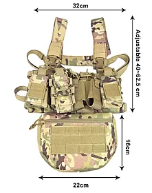 ActionUnion Multicam військовий тактичний розвантажувальний жилет мультикам
