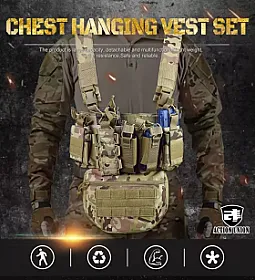 ActionUnion Multicam військовий тактичний розвантажувальний жилет мультикам