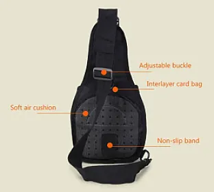 Тактична сумка Molle Tactical Sling Bag через плече, нагрудна сумка-слінг камуфляж дубок